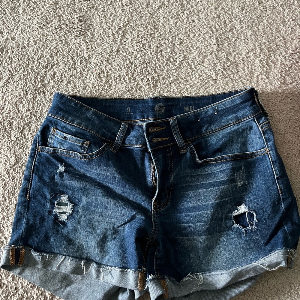 Denim Distressed Women's Shorts
